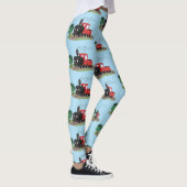 Cute stoomtrein cartoon illustratie leggings (Rechts)