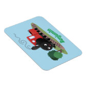 Cute stoomtrein cartoon illustratie magneet (Rechterzijde)