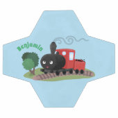 Cute stoomtrein cartoon illustratie voetbal (Enkel)