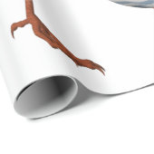 Cute Stork & Baby Modern Baby shower Cadeaupapier (Rol Hoek)