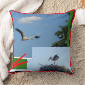 Cute Storks Collage Sierkussen (Deken)