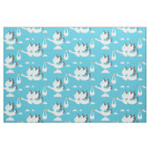 Cute Storks met babypatroon Stof (Fat Quarter)