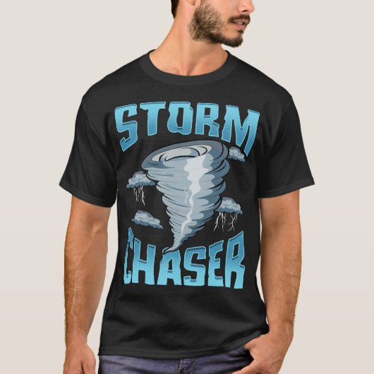 Cute Storm Chaser Severe Weather Tornado geobsedee T-shirt (Voorkant)