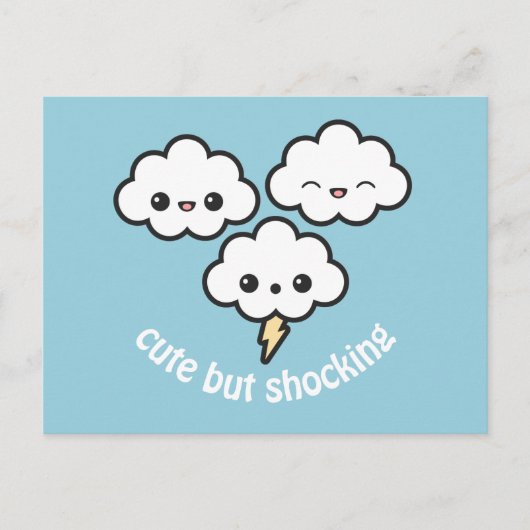 Cute Storm Clouds Briefkaart (Voorkant)
