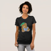 Cute Story Time Teddy Bear Design T-shirt (Voorkant volledig)