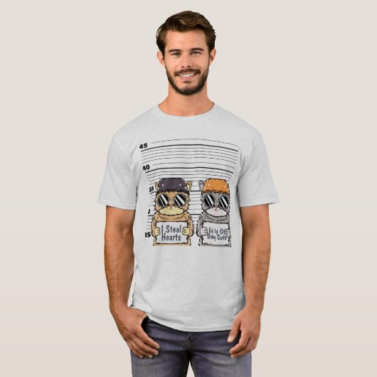 Cute Strafkats T-Shirt (Voorkant volledig)