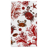 Cute strand crab patroontas klein cadeauzakje (Achterkant)