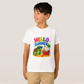 🏖️ Cute strand dier ontwerp voor kinderen 🐢 T-shirt (Voorkant volledig)