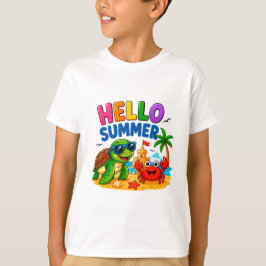🏖️ Cute strand dier ontwerp voor kinderen 🐢 T-shirt