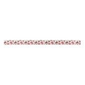 Cute strand krab patroon betegeld tapijt satijnen lint (Voorkant)