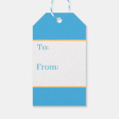 Cute strand palmboom patroon feestje cadeaulabel (Achterkant)