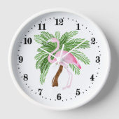Cute strand roze flamingo decor (Voorkant)