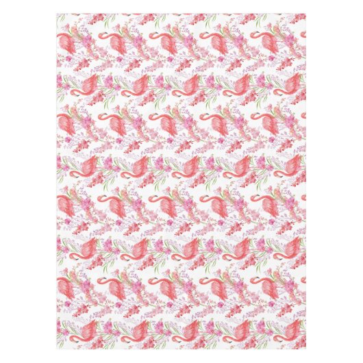 Cute strand roze flamingo tablecloth tafelkleed (Voorkant)