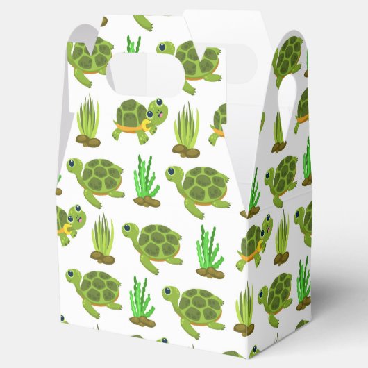 Cute strand zee schildpad bedankdoosjes (Geopend)