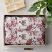 Cute strandkrab tegel patroon feest tissue tissuepapier (Geschenk)