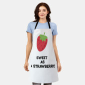 Cute Strawberry Apron | Fruit-Themed Kitchen Apron Schort (Gedragen)