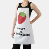 Cute Strawberry Apron | Fruit-Themed Kitchen Apron Schort (Insitu)