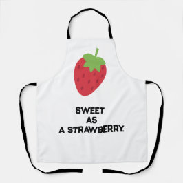 Cute Strawberry Apron | Fruit-Themed Kitchen Apron Schort
