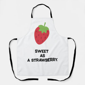 Cute Strawberry Apron | Fruit-Themed Kitchen Apron Schort