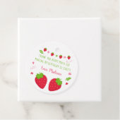 Cute Strawberry Birthday Bedankt Bedankjes Labels (In situ)