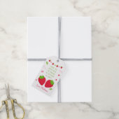 Cute Strawberry Birthday Bedankt Cadeaulabel (Met Touw)