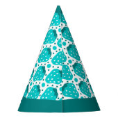 Cute Strawberry Boy First Birthday Blue Feesthoedjes (Achterkant)