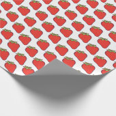 Cute Strawberry Cadeaupapier (Hoek)