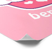 Cute Strawberry Cupcake Poster (Hoek)