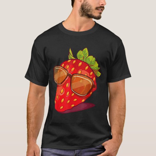 Cute Strawberry Fruit Lover Aesthetic Summer Gift  T-shirt (Voorkant)