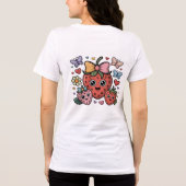 Cute Strawberry Fruit Tri-Blend Shirt (Achterkant)