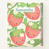 Cute Strawberry Garden  Notitieboek (Achterkant)