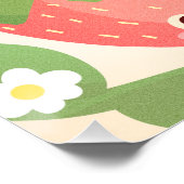 Cute Strawberry Garden Perfect Poster (Hoek)