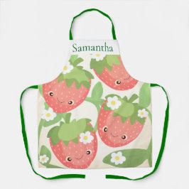 Cute Strawberry Garden  Schort