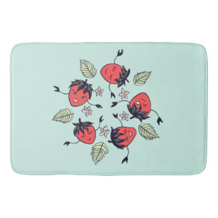 Cute Strawberry Kawaii Fruit Badmat