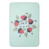 Cute Strawberry Kawaii Fruit Badmat (Voorkant Verticaal)