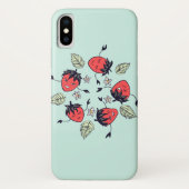 Cute Strawberry Kawaii Fruit Case-Mate iPhone Case (Achterkant)