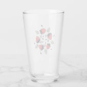 Cute Strawberry Kawaii Fruit Glas (Achterkant)