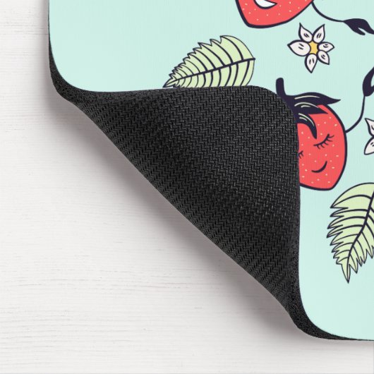 Cute Strawberry Kawaii Fruit Muismat (Hoek)