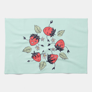 Cute Strawberry Kawaii Fruit Theedoek