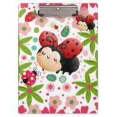 Cute Strawberry Ladybug Clipboard Klembord (Voorkant)