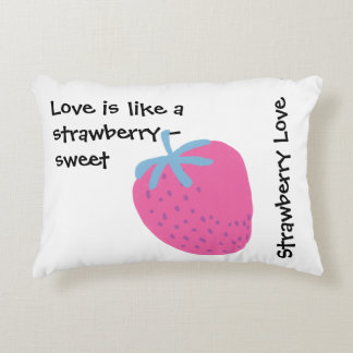 Cute Strawberry Love – Valentine’s Day Accent Kussen