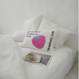 Cute Strawberry Love – Valentine’s Day Accent Kussen