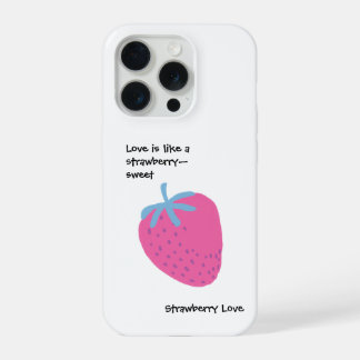Cute Strawberry Love – Valentine’s Day iPhone 15 Pro Case