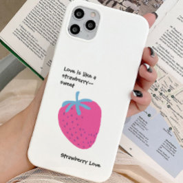 Cute Strawberry Love – Valentine’s Day iPhone 15 Pro Case