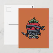 Cute Strawberry Ninja Assassin Japanese Pop Art Briefkaart (Voorkant / Achterkant)