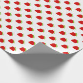 Cute Strawberry Pattern Cadeaupapier (Hoek)