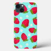 Cute Strawberry Pattern Case-Mate iPhone Case (Achterkant)