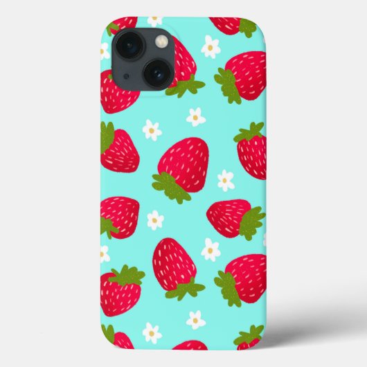 Cute Strawberry Pattern Case-Mate iPhone Case (Achterkant)