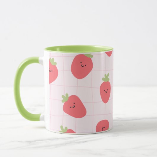 Cute Strawberry Pattern – Kawaii Strawberry Mok (Links)