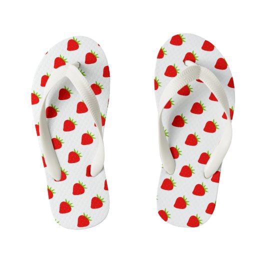 Cute Strawberry Pattern Kinder Teenslippers (Voetbed)